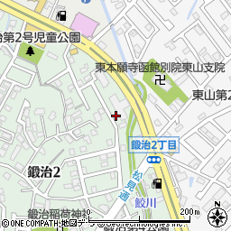 北海道函館市鍛治2丁目35-10周辺の地図