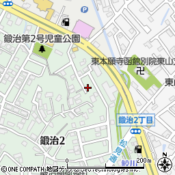 北海道函館市鍛治2丁目32-7周辺の地図
