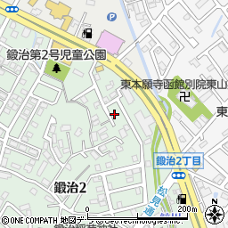 北海道函館市鍛治2丁目32-8周辺の地図