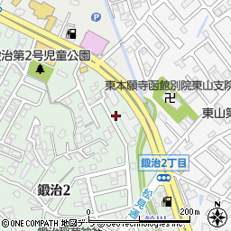 北海道函館市鍛治2丁目35-12周辺の地図