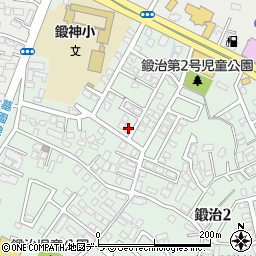 北海道函館市鍛治2丁目41-11周辺の地図