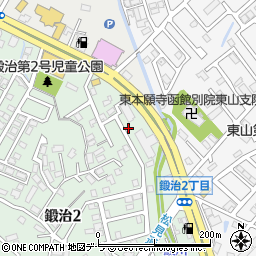 北海道函館市鍛治2丁目35-13周辺の地図