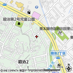北海道函館市鍛治2丁目32-10周辺の地図