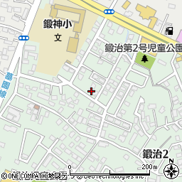 北海道函館市鍛治2丁目41-14周辺の地図