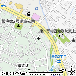 北海道函館市鍛治2丁目32-11周辺の地図