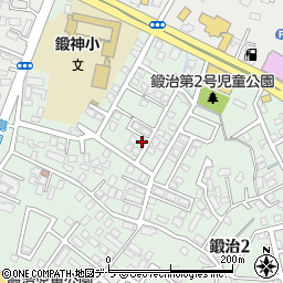北海道函館市鍛治2丁目41-10周辺の地図