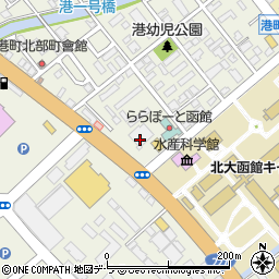 ダイソー函館港町店周辺の地図