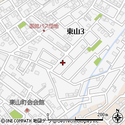北海道函館市東山3丁目29-16周辺の地図