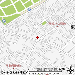 北海道函館市東山3丁目1-22周辺の地図