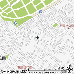 北海道函館市東山3丁目1-27周辺の地図