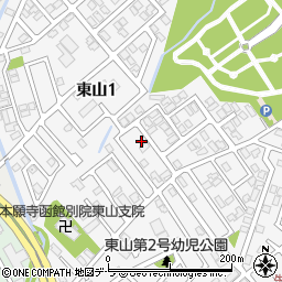 北海道函館市東山1丁目4-6周辺の地図