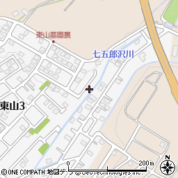 北海道函館市東山3丁目25-9周辺の地図