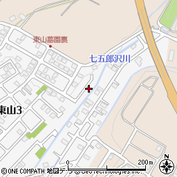 北海道函館市東山3丁目25-10周辺の地図