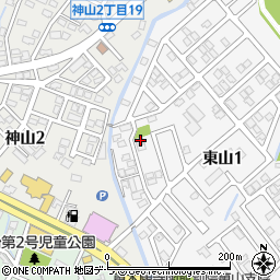 北海道函館市東山1丁目13-8周辺の地図