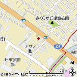 北日本石油株式会社函館販売支店七重浜給油所周辺の地図