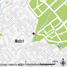 北海道函館市東山1丁目25-5周辺の地図