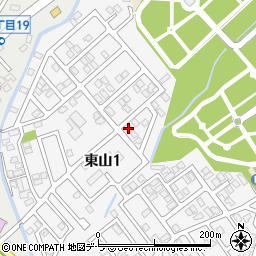 北海道函館市東山1丁目24-1周辺の地図
