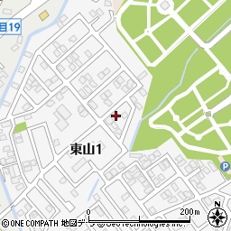 北海道函館市東山1丁目24-2周辺の地図