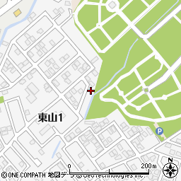 北海道函館市東山1丁目25-6周辺の地図
