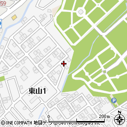 北海道函館市東山1丁目25-8周辺の地図