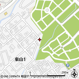 北海道函館市東山1丁目25-10周辺の地図