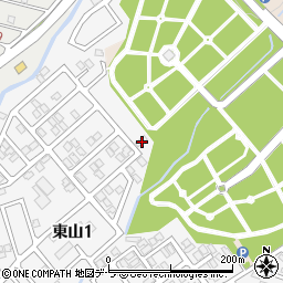 北海道函館市東山1丁目25-12周辺の地図