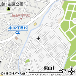 北海道函館市東山1丁目20-16周辺の地図