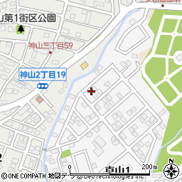 北海道函館市東山1丁目20-2周辺の地図
