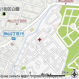 北海道函館市東山1丁目20-13周辺の地図