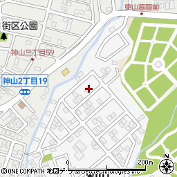 北海道函館市東山1丁目20-12周辺の地図