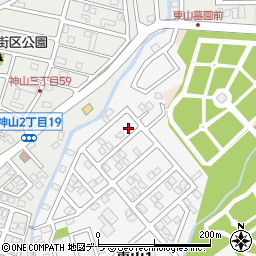 北海道函館市東山1丁目20-10周辺の地図