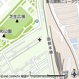 北海道函館市昭和町17-10周辺の地図