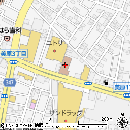 日本郵便函館北郵便局周辺の地図