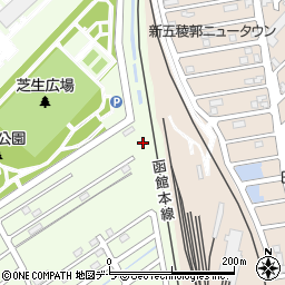 北海道函館市昭和町17-13周辺の地図