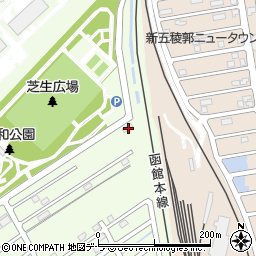 北海道函館市昭和町17-34周辺の地図