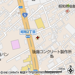 マクドナルド５号線函館昭和店周辺の地図