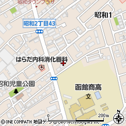 セブンイレブン函館昭和１丁目店周辺の地図