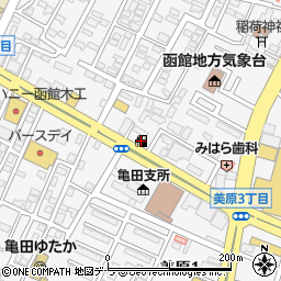 ａｐｏｌｌｏｓｔａｔｉｏｎ函館美原ＳＳ周辺の地図