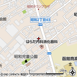 ローソン函館昭和二丁目店周辺の地図