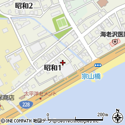 北海道北斗市昭和1丁目周辺の地図