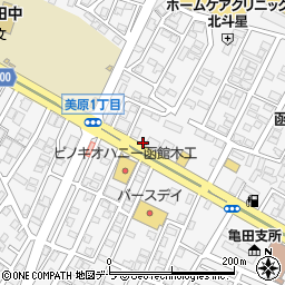ゆず庵 函館美原店周辺の地図