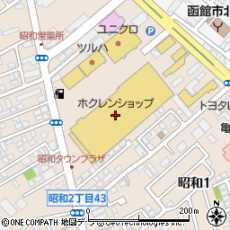 ホクレンショップＦｏｏｄＦａｒｍ函館昭和店周辺の地図