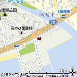 ＥＮＥＯＳ上磯ＳＳ周辺の地図