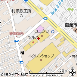 函まるずし 函館昭和店周辺の地図