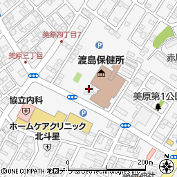 北海道函館市美原周辺の地図