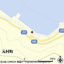 北海道函館市元村町141周辺の地図