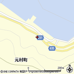 北海道函館市元村町77周辺の地図