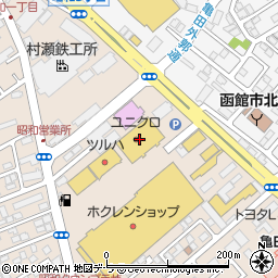 ユニクロ函館昭和タウンプラザ店周辺の地図