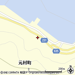 北海道函館市元村町76周辺の地図