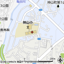 函館市立神山小学校周辺の地図